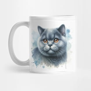 British Shorthair - Watercolor Cat Mug